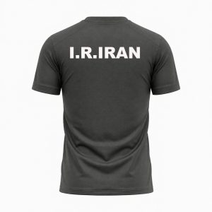 ست تیشرت و شورت تیم ملی کشتی طرح بانک شهر-رنگ نوک مدادی کد365