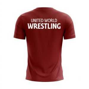 ست تیشرت و شورت کشتی مدل Wrestling Life – رنگ زرشکی